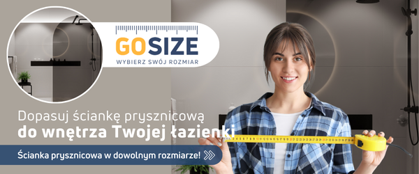 Go size - ścianka prysznicowa na wymiar 